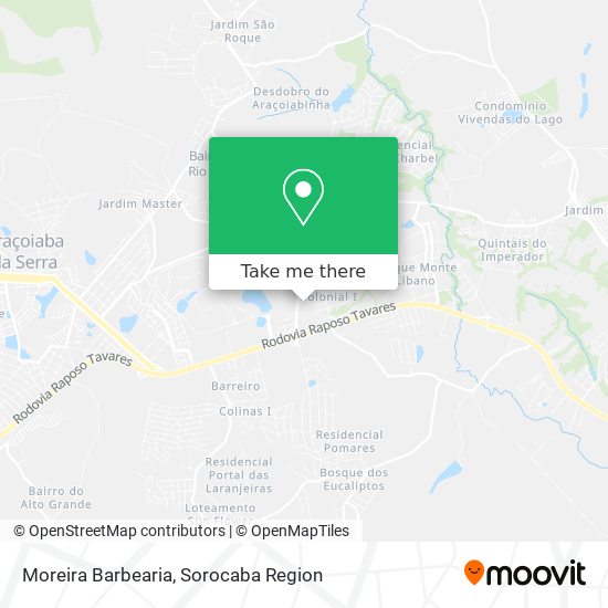 Moreira Barbearia map