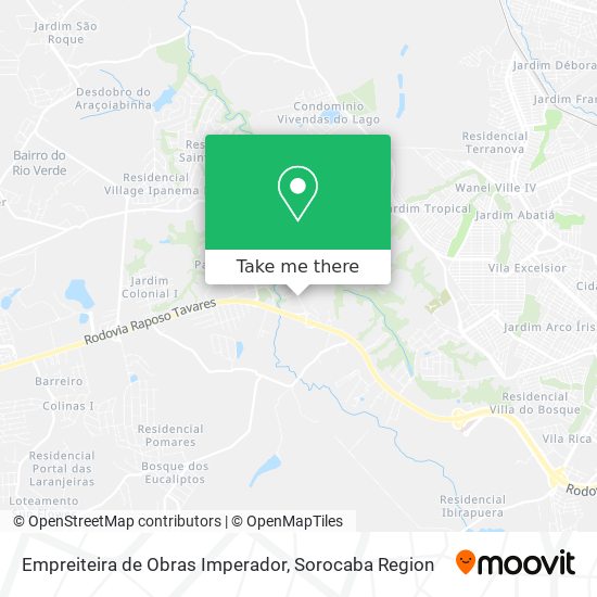 Mapa Empreiteira de Obras Imperador