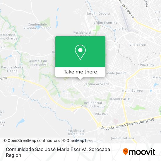 Comunidade Sao José Maria Escrivá map