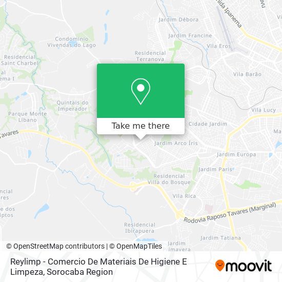 Reylimp - Comercio De Materiais De Higiene E Limpeza map