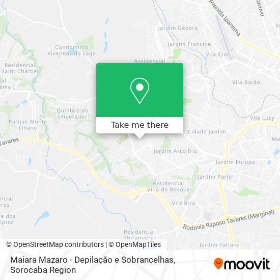 Maiara Mazaro - Depilação e Sobrancelhas map