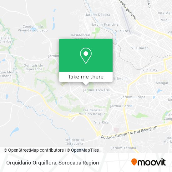 Orquidário Orquiflora map