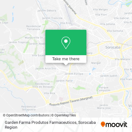 Garden Farma Produtos Farmaceuticos map