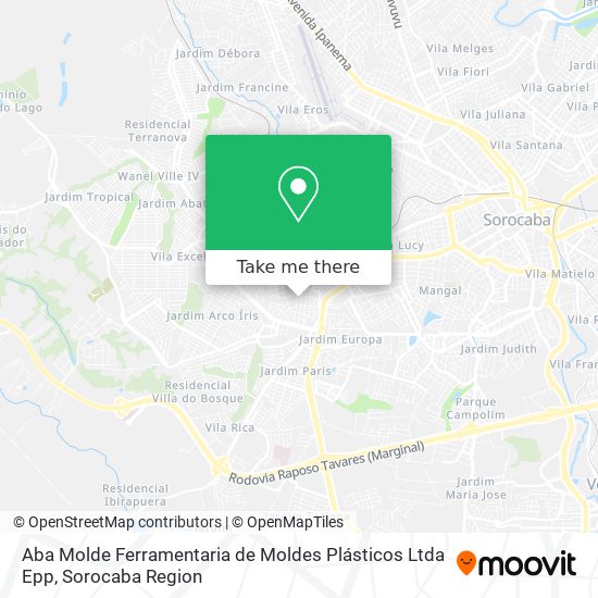 Aba Molde Ferramentaria de Moldes Plásticos Ltda Epp map