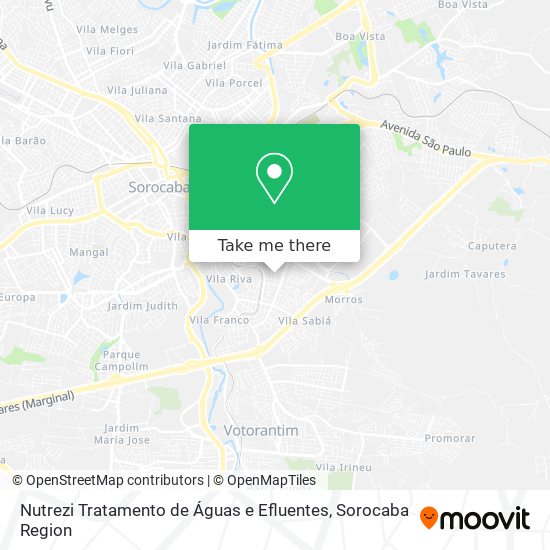 Nutrezi Tratamento de Águas e Efluentes map