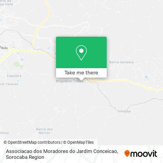 Mapa Associacao dos Moradores do Jardim Conceicao