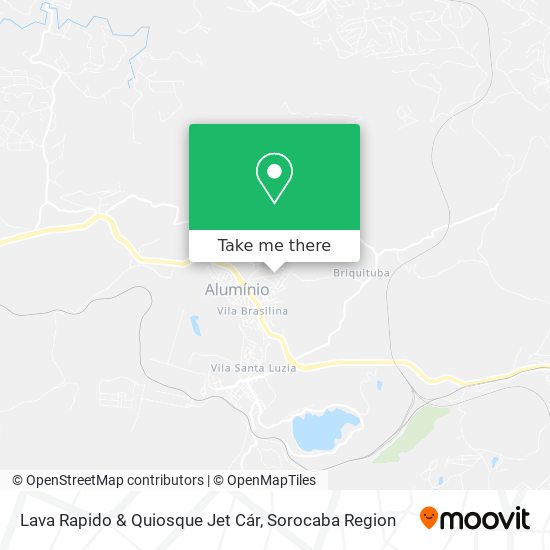 Lava Rapido & Quiosque Jet Cár map