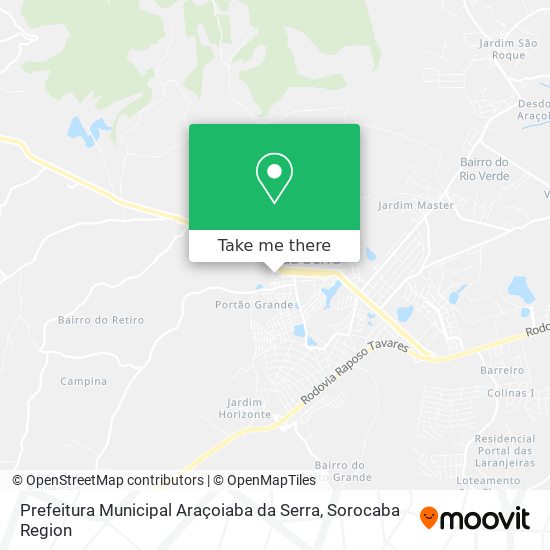 Prefeitura Municipal Araçoiaba da Serra map