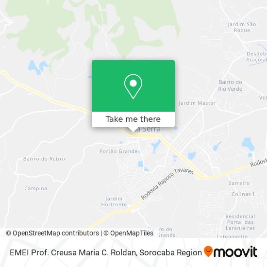 EMEI Prof. Creusa Maria C. Roldan map