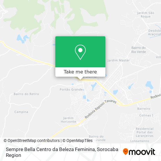 Mapa Sempre Bella Centro da Beleza Feminina