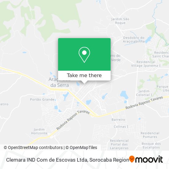 Clemara IND Com de Escovas Ltda map