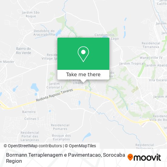 Bormann Terraplenagem e Pavimentacao map