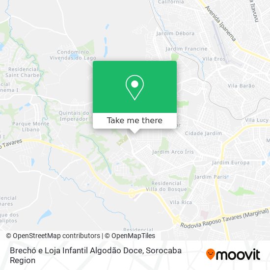 Brechó e Loja Infantil Algodão Doce map