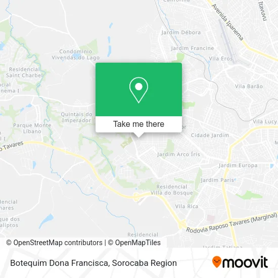Botequim Dona Francisca map
