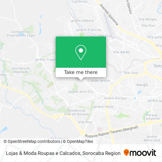 Lojas & Moda Roupas e Calcados map
