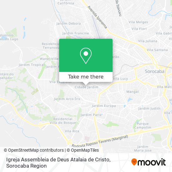 Igreja Assembleia de Deus Atalaia de Cristo map