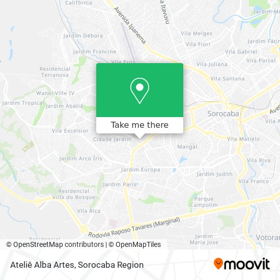 Ateliê Alba Artes map