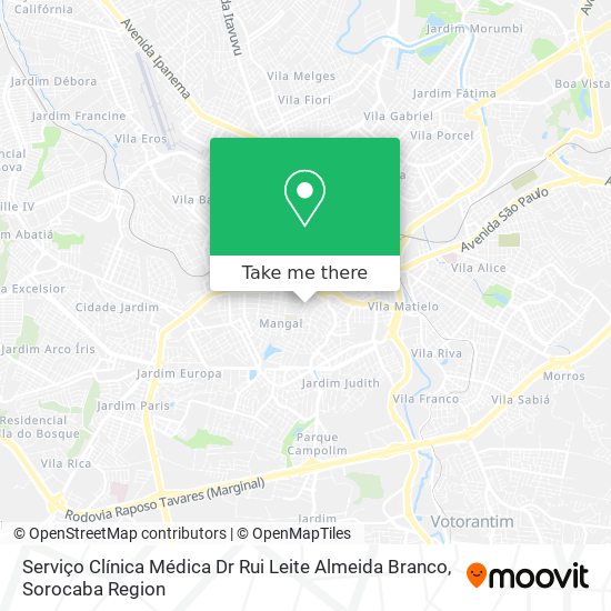 Serviço Clínica Médica Dr Rui Leite Almeida Branco map