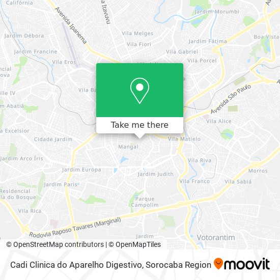 Cadi Clinica do Aparelho Digestivo map