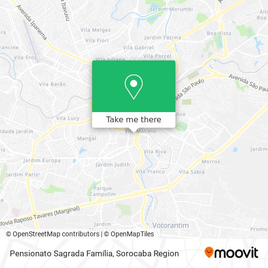 Pensionato Sagrada Família map