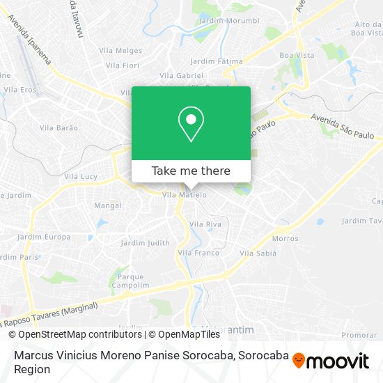 Marcus Vinicius Moreno Panise Sorocaba map