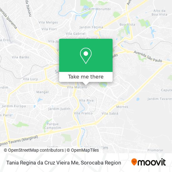 Tania Regina da Cruz Vieira Me map