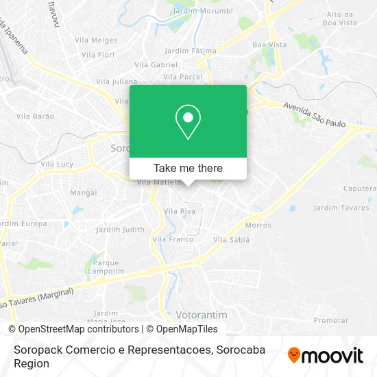 Soropack Comercio e Representacoes map