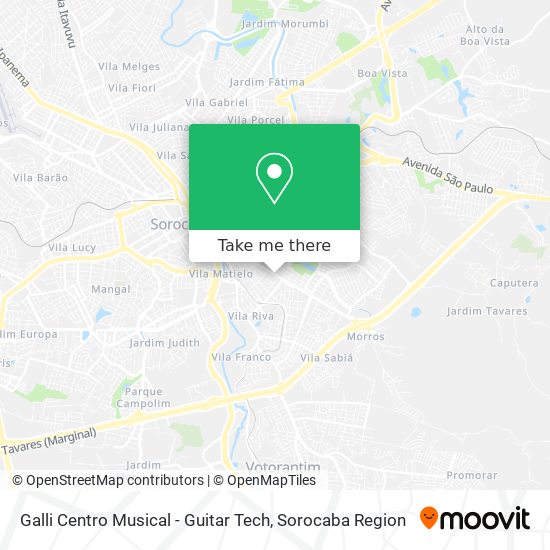 Galli Centro Musical - Guitar Tech map