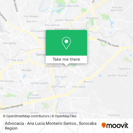 Advocacia - Ana Lucia Monteiro Santos. map