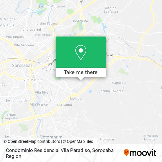Mapa Condominio Residencial Vila Paradiso