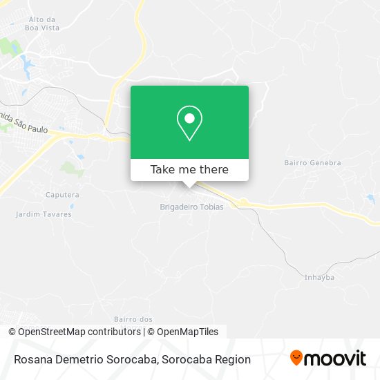 Rosana Demetrio Sorocaba map