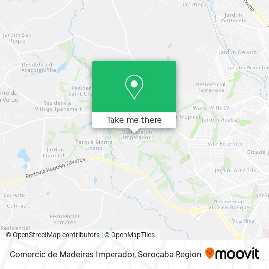 Mapa Comercio de Madeiras Imperador