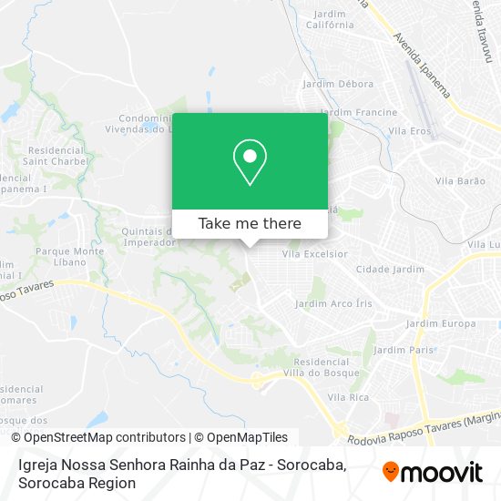 Igreja Nossa Senhora Rainha da Paz - Sorocaba map