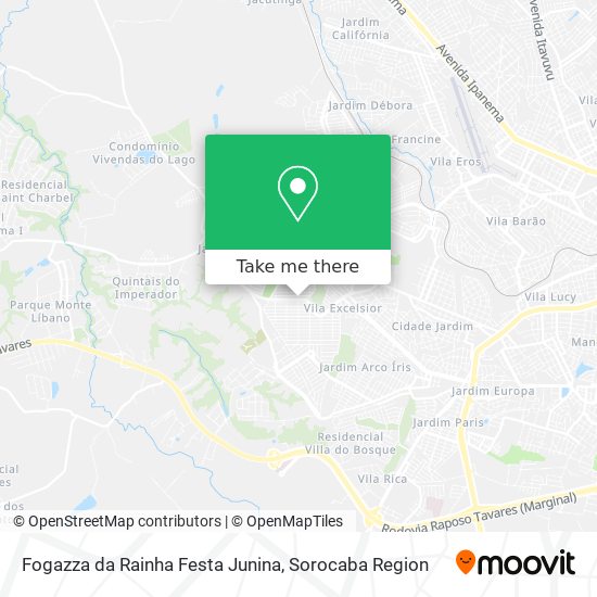 Fogazza da Rainha Festa Junina map