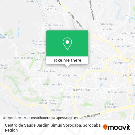 Centro de Saúde Jardim Simus Sorocaba map