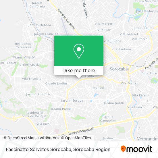 Fascinatto Sorvetes Sorocaba map