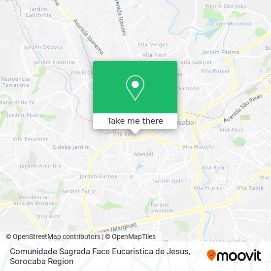 Comunidade Sagrada Face Eucaristica de Jesus map