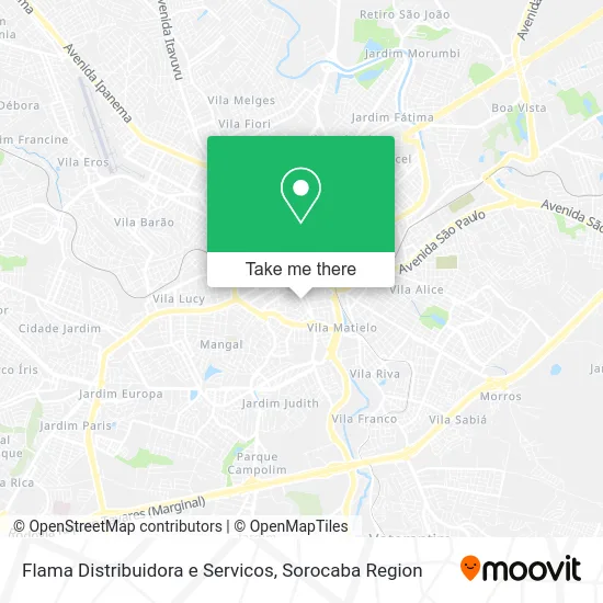 Flama Distribuidora e Servicos map