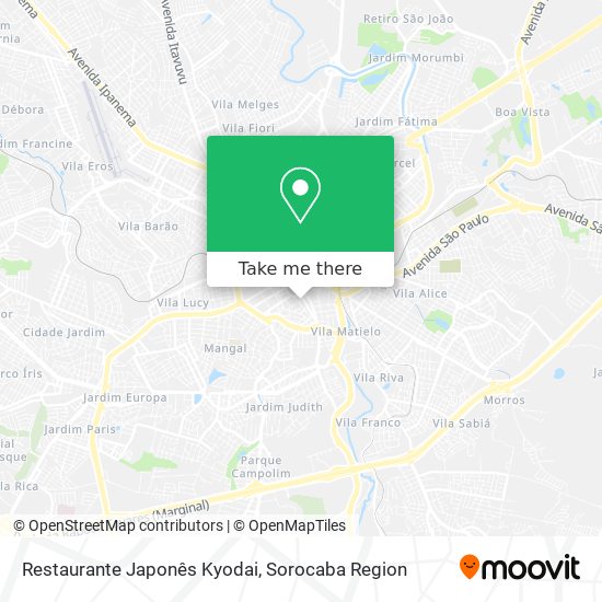 Restaurante Japonês Kyodai map