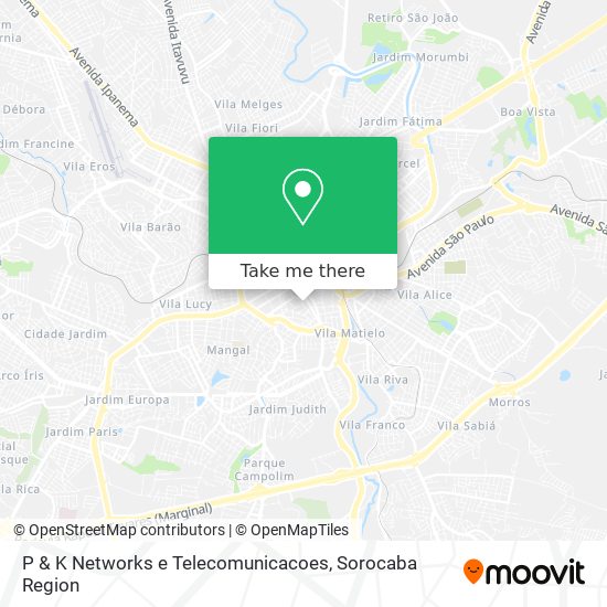 P & K Networks e Telecomunicacoes map