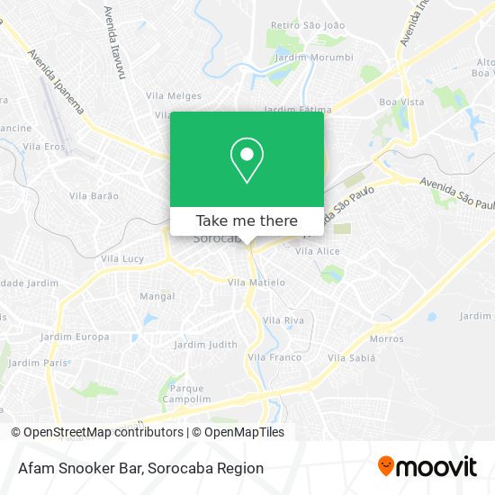 Afam Snooker Bar map