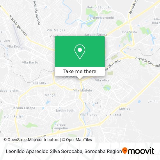 Mapa Leonildo Aparecido Silva Sorocaba