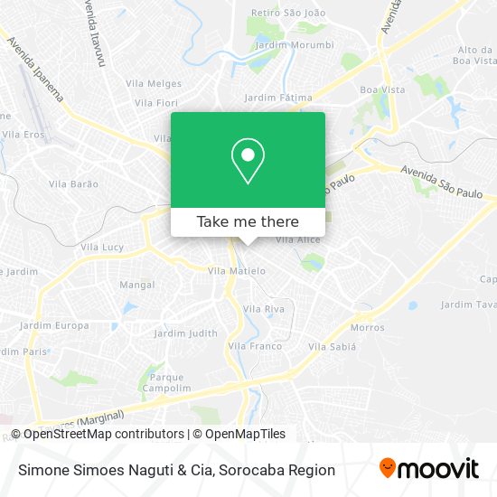 Simone Simoes Naguti & Cia map