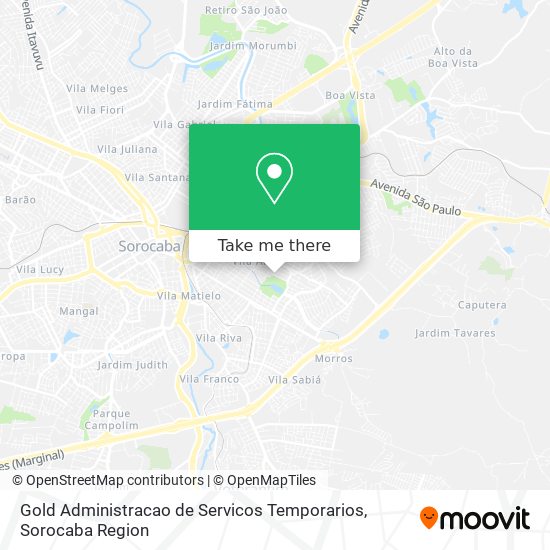 Gold Administracao de Servicos Temporarios map