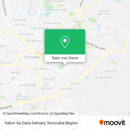 Mapa Sabor da Casa Delivery