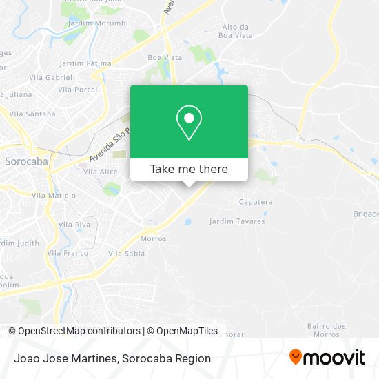 Joao Jose Martines map