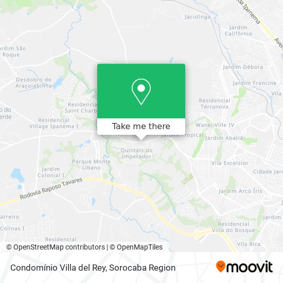 Condomínio Villa del Rey map