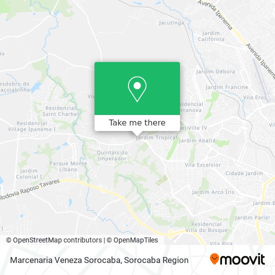 Marcenaria Veneza Sorocaba map