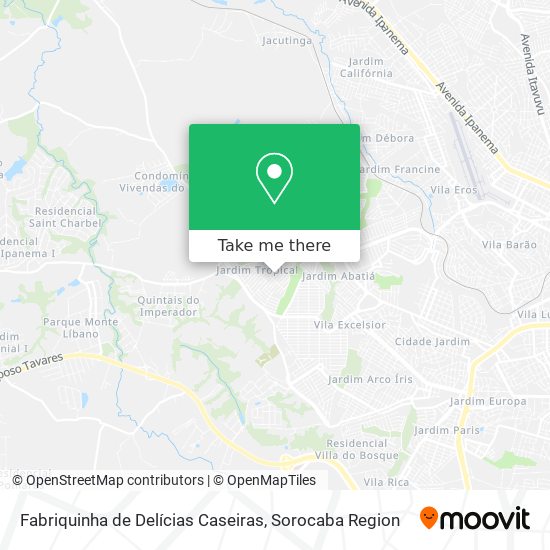 Fabriquinha de Delícias Caseiras map