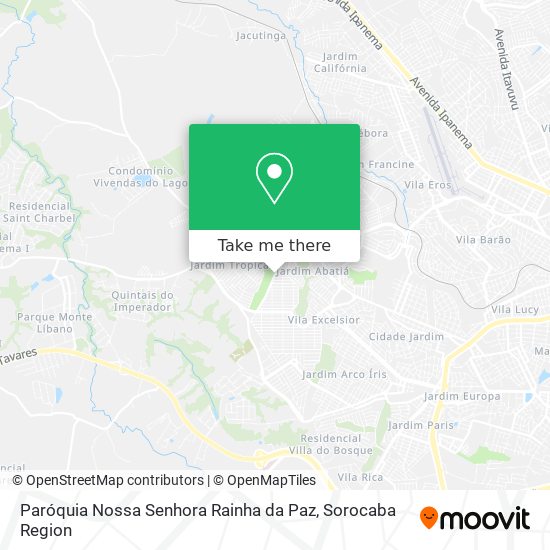 Paróquia Nossa Senhora Rainha da Paz map